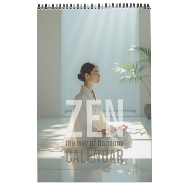 Calendrier mural zen minimaliste (Protection)