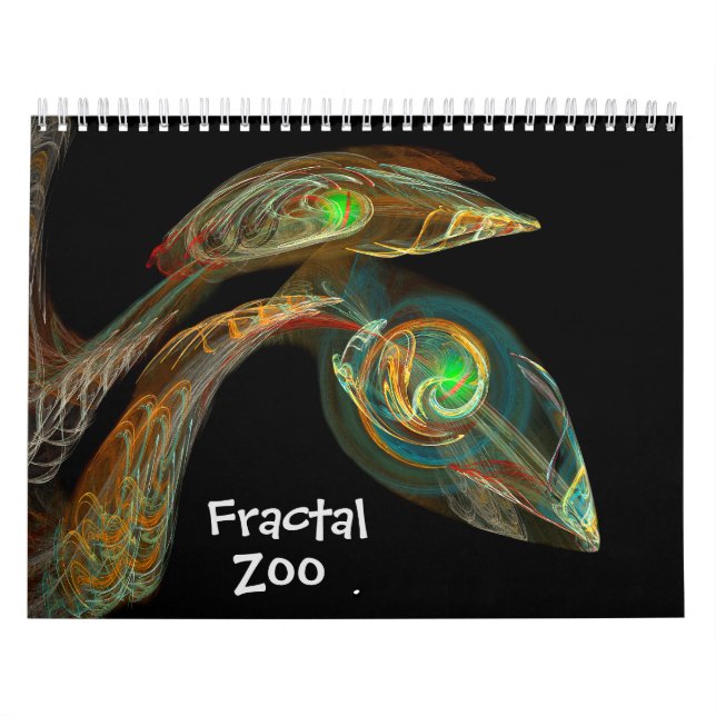 Calendrier Mural Zoo de fractale (Protection)
