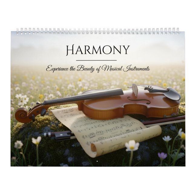 Calendrier Musical Instruments Calendar – Elegant Photo (Protection)