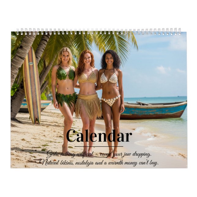 Calendrier Natural Beach Calendar 2026 - Élégant & Playfull (Protection)