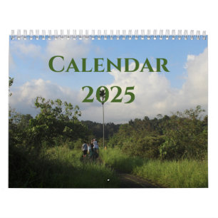 Calendrier nature cascade image ajouter votre texte 2025 cont