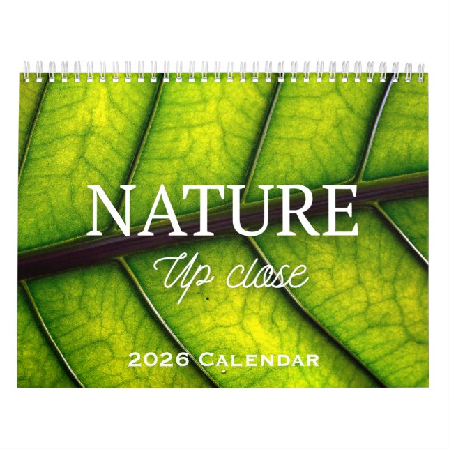 Calendrier Nature Up Close 2026 Calendar (Protection)