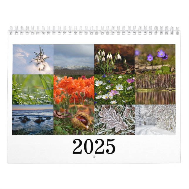 Calendrier naturel estonien 2025 (Protection)