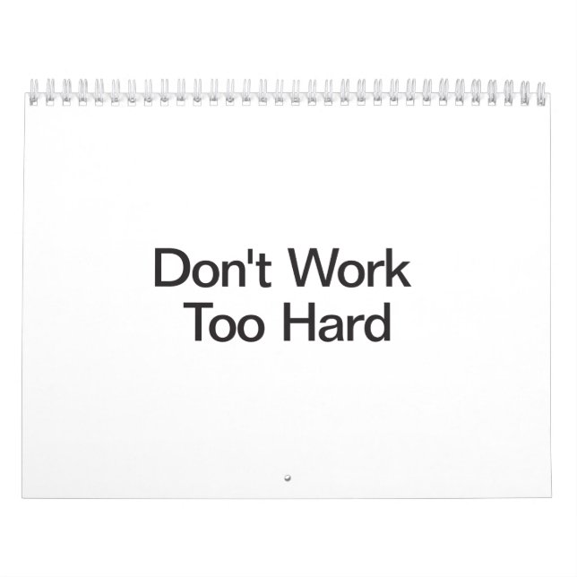 Calendrier Ne travaillez pas trop dur.ai (Protection)