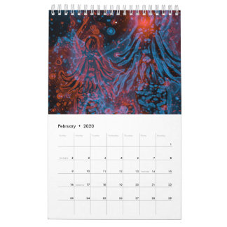Calendrier néon mermaid calander