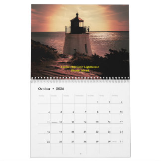 Calendrier New England Lighthouse