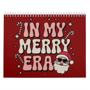 Calendrier Noël dans mon époque joyeuse, Noël mignon et funky