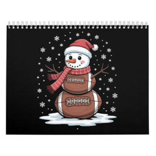 Calendrier Noël Football Américain Bonhomme de Neige Xmas Spo