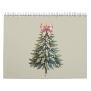 Calendrier Noeud de sapin de Noël Coquette Xmas