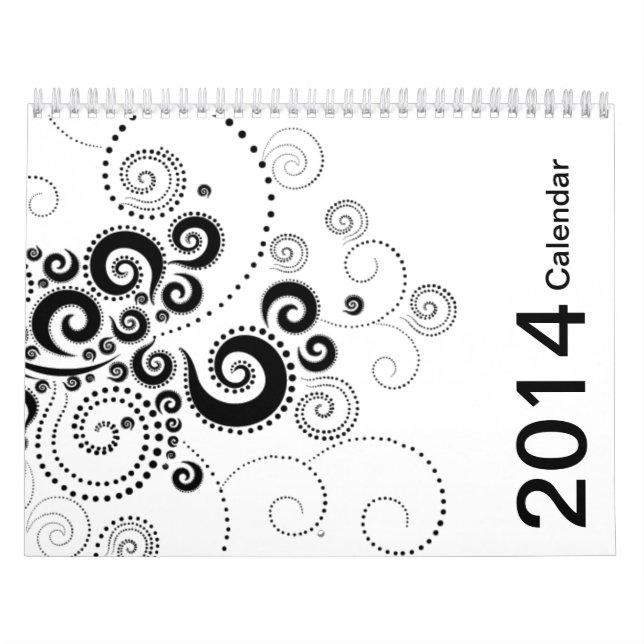 Calendrier noir et du blanc 2014 (Protection)