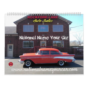 Calendrier Nom National Votre voiture Rockford Lane Vente Aut