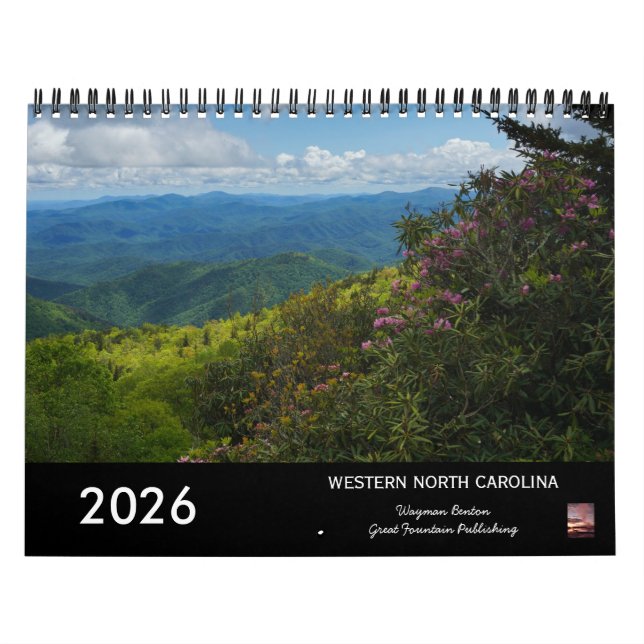 Calendrier North Carolina Landscapes 2026 Calendar (Protection)