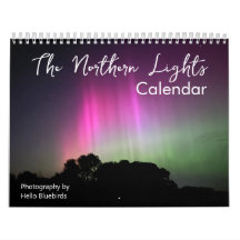 Calendrier Northern Lights par Hello Bluebirds