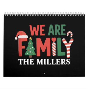 Calendrier Nous sommes une famille personnalisée Noël Famille