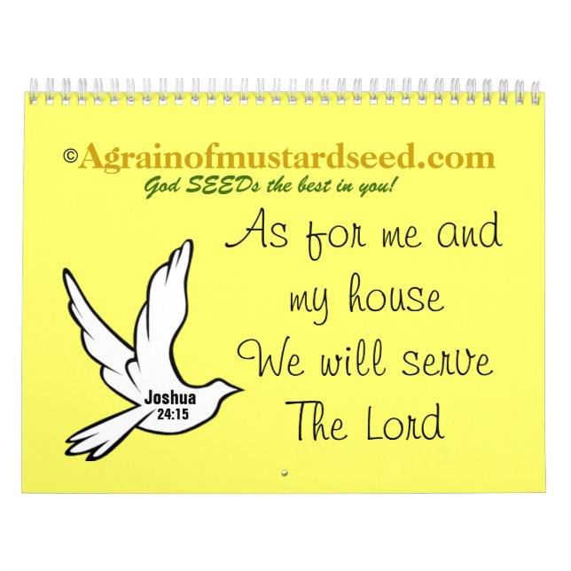 Calendrier NOUVEAUTÉ ! Versets de la Bible (Protection)