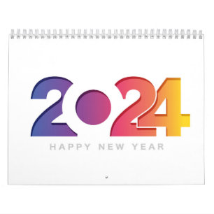 Calendrier nouvelle année 2024