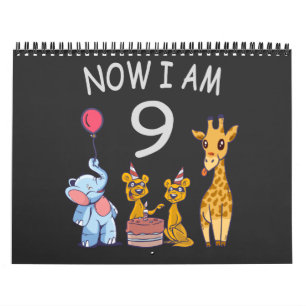 Calendrier Now I le 9e anniversaire du Birthday