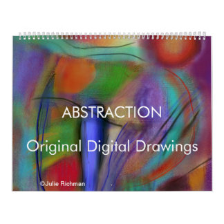 Calendrier numérique de dessin d'ABSTRACTIONS