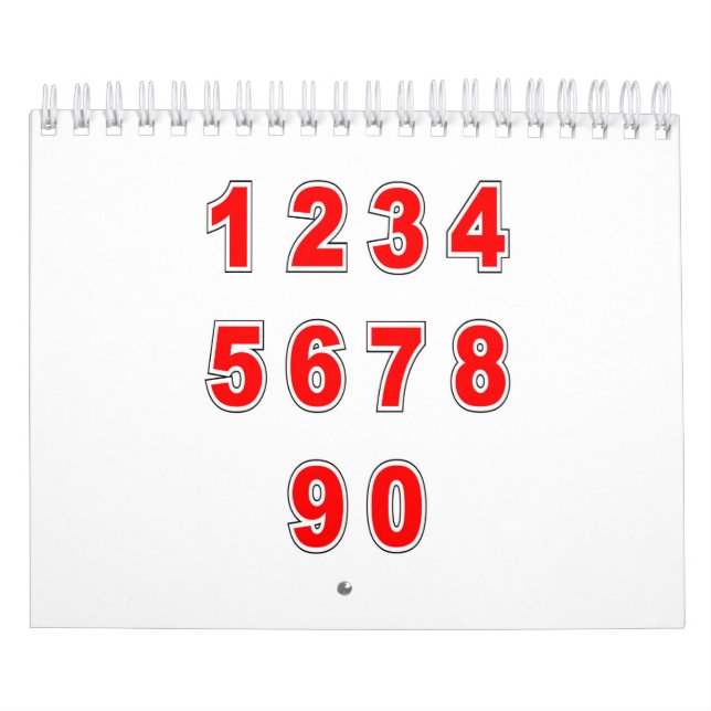 Calendrier Numéro de maillot de base-ball (Protection)
