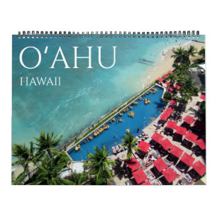 Calendrier o'ahu hawaï 2027 grand format