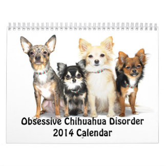 Calendrier obsédant du désordre 2014 de chiwawa