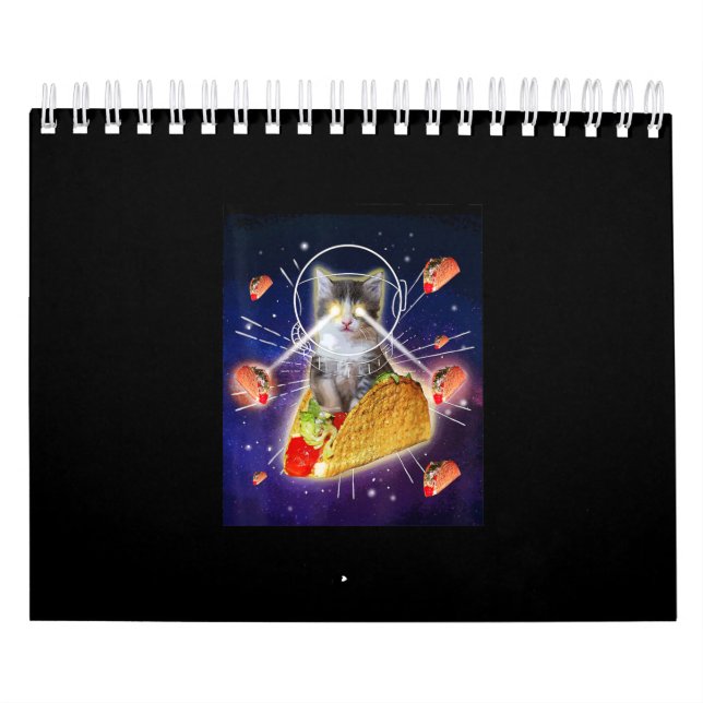 Calendrier Oeil laser de chat Taco Space (Protection)