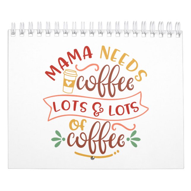 Calendrier Oeuvre Amusante Pour Les Moms Qui Aiment Le Café (Protection)