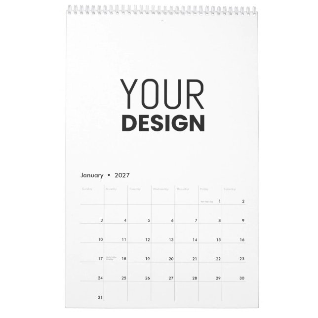 Calendrier [Options multiples] (Jan 2027)