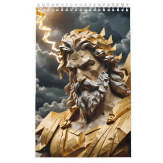 Calendrier Origami Zeus grec Mythologie Dieu