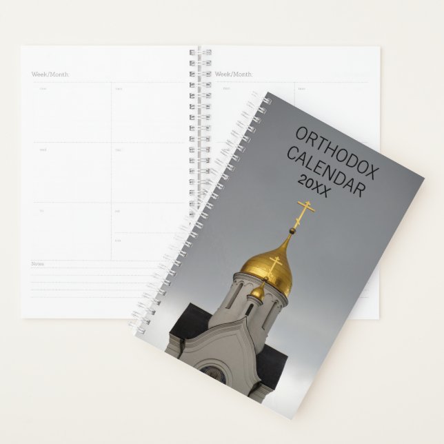 Calendrier orthodoxe Journal de l'Eglise russe Pho (Devant avec enveloppe)