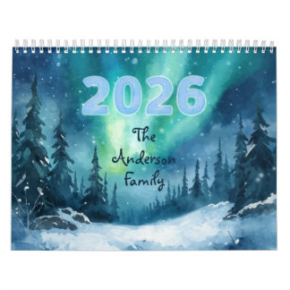 Calendrier Outdoor Adventure Photo Calendar 2026 Family