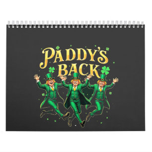 Calendrier Paddy's Back Funny St Patrick's Day Trump Support