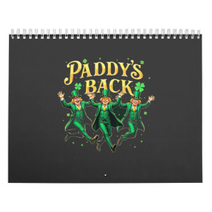 Calendrier Paddy's Back St Patrick's Day Trump Dancing