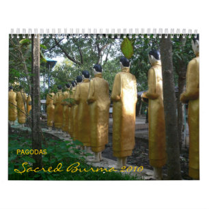 Calendrier Pagode : Birmanie sacrée