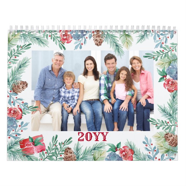 Calendrier Panneau de photos mensuelles et de feuillages de f (Protection)