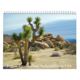 Calendrier Parc national de Joshua Tree en Californie, États-