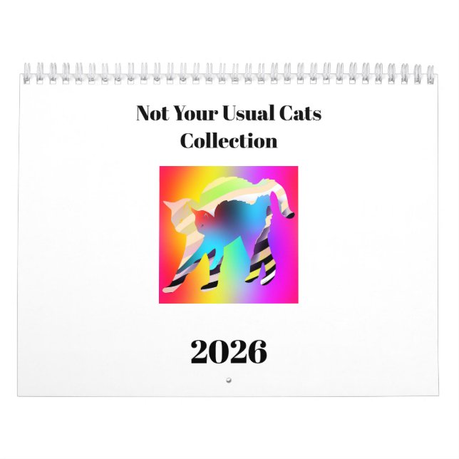 Calendrier Pas votre collection habituelle de chats calendrie (Protection)