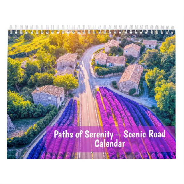 Calendrier Paths of Serenity – 2026 Scenic Road Calendar (Protection)