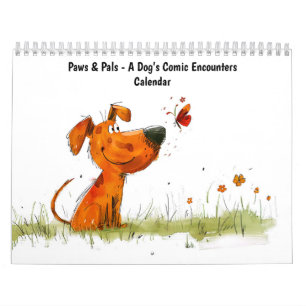 Calendrier Pattes & Amis – Rencontres comiques d'un chien