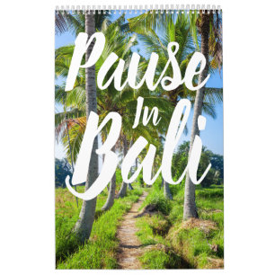 Calendrier Pause à Bali