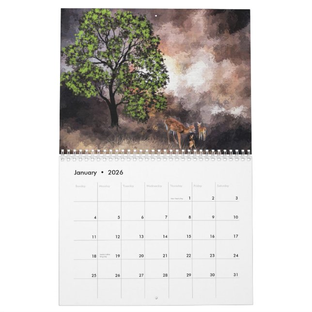 Calendrier Paysage Art 2025 (Jan 2026)