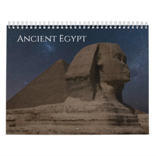 Calendrier Paysage de pyramides Sphinx Pharaon Égypte ancienn