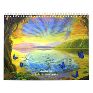 Calendrier Paysage naturel moderne Mural 2021