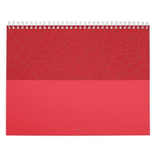 Calendrier paysage rouge de tomate à dessus tressé