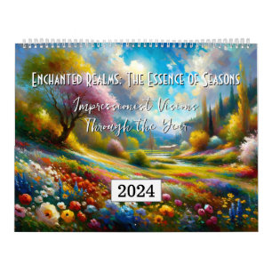 Calendrier Paysages de la nature artistique Peinture saisonni