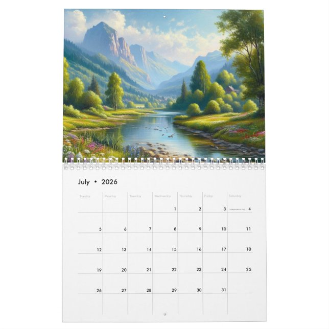 Calendrier Peinture naturelle (Jul 2026)