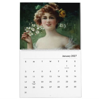 Calendrier Peintures anciennes de l'ère victorienne