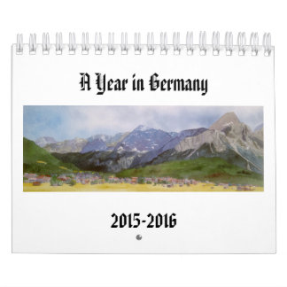 Calendrier Peintures d'aquarelle des paysages allemands