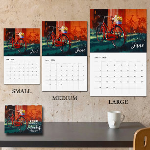 Calendrier Peintures de paysages taille MOYENNE