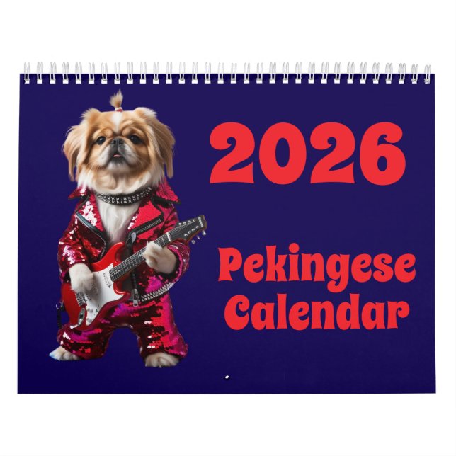 Calendrier Pekingese Calendar (Protection)